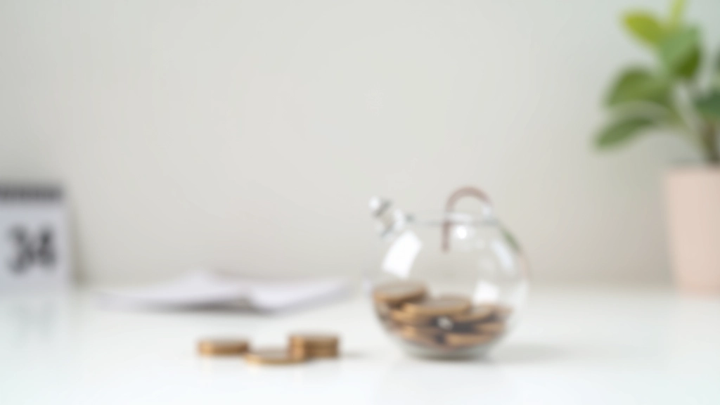 Piggy bank and coins on desk with calendar showing months leading up to school season
