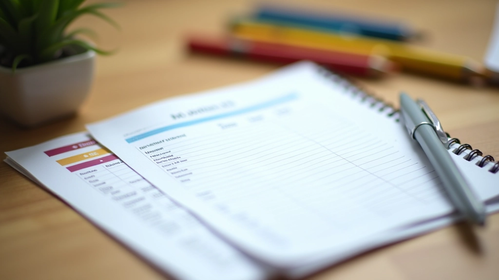Organized shopping list and budget spreadsheet with different school supply categories written out clearly